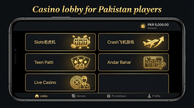 Lobby view of Winlislots for Pakistan users - 4